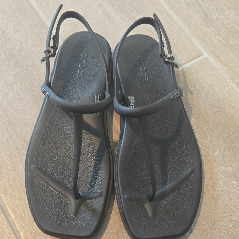 Black Crocs Sandals